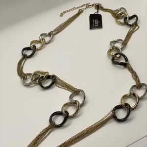Cara Long Metal Necklace